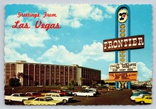 Vintage 1970 Las Vegas Frontier Hotel Photochrome Postcard
