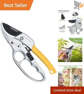 Pruning Shears High Carbon Steel Sharp Garden Clippers Effortless Yard Work