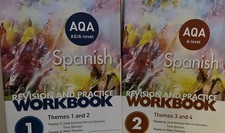 AQA A-level Spanish Revision and Practice Workbook 1 & 2 . Workbook 1 Has Notes 