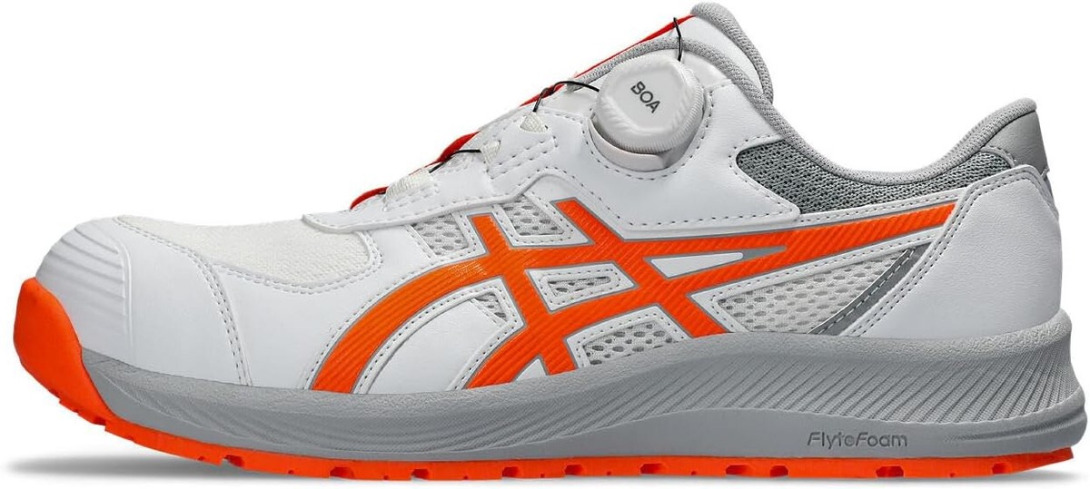 ASICS Working Safety Shoes WIN JOB CP219 BOA White Orange 1273A092 