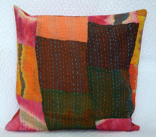 Trapunta Kantha in cotone fatta a mano, stile vintage