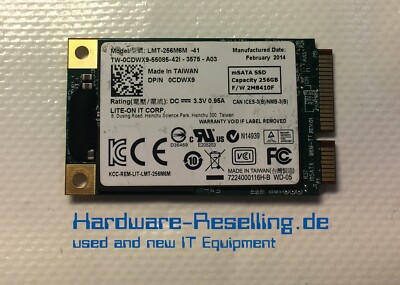 Dell Lite-on IT 256GB mSATA SSD 6G 1,8'' LMT-256M6M 0CDWX9