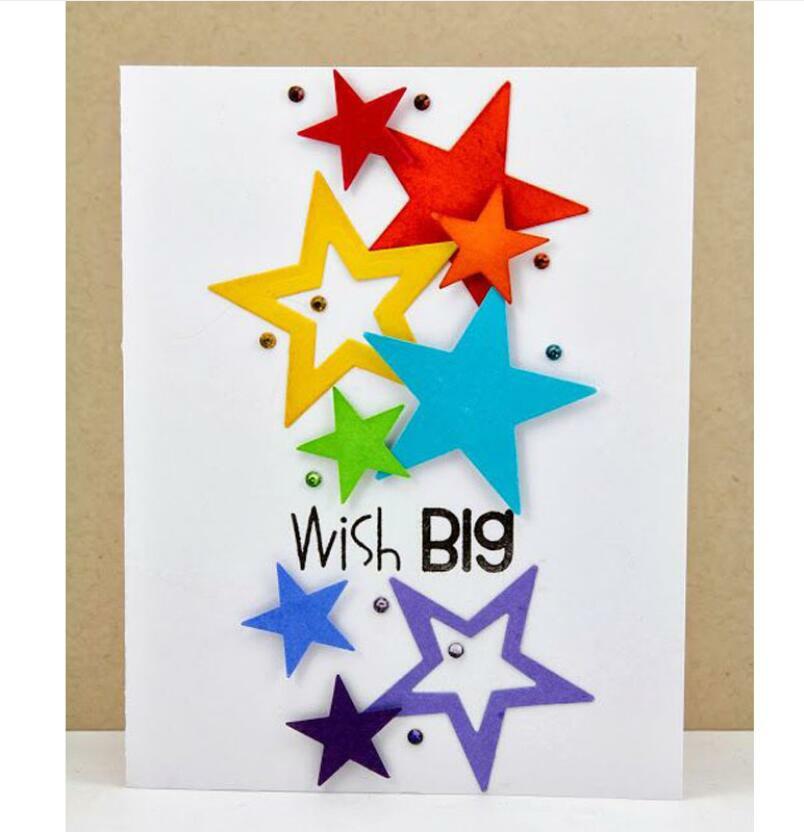 Five-pointed Star Scrapbooking Cutting Dies Photo Album Crafts Embossing Die