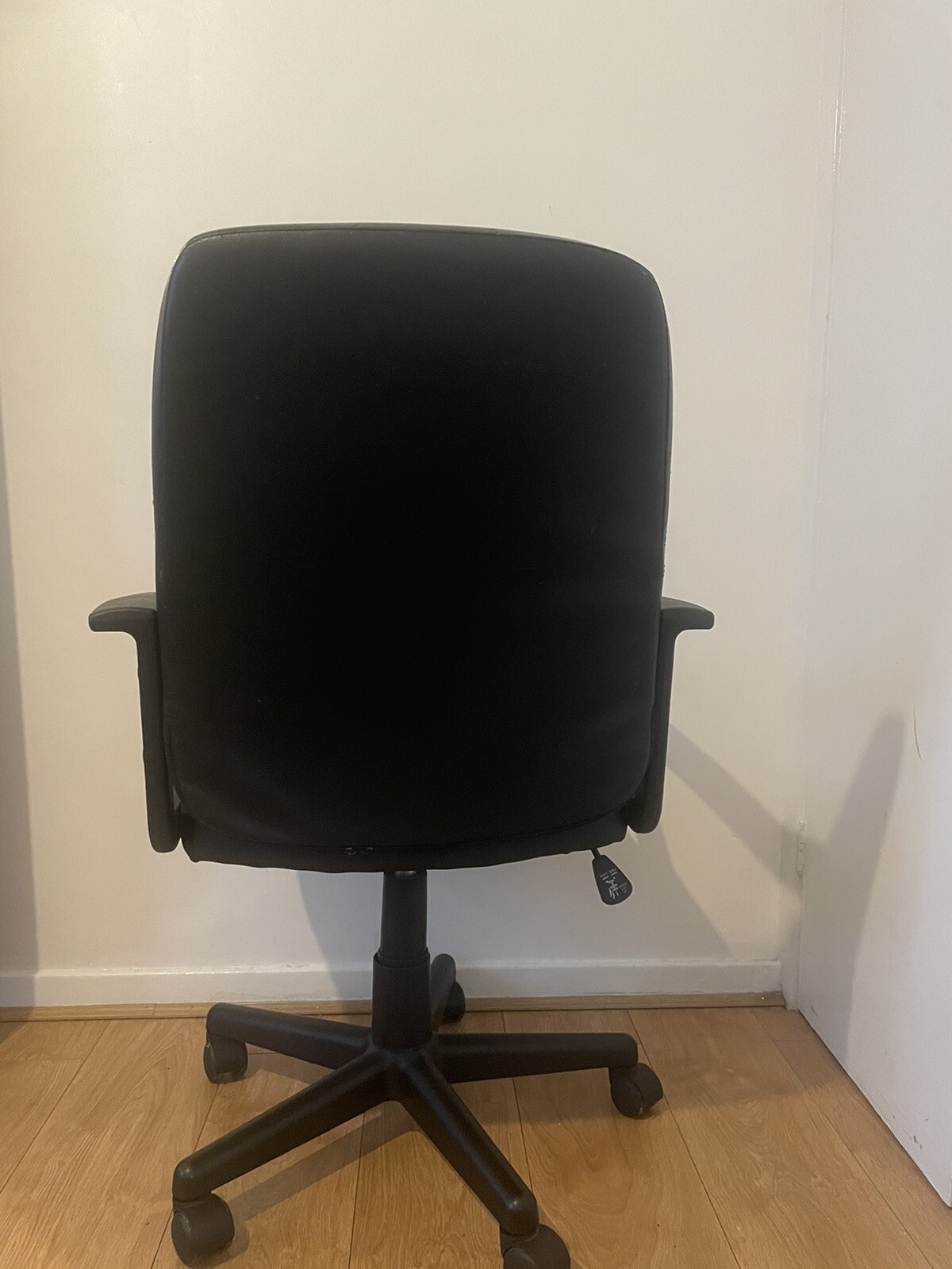 Habitat Brixham Faux Leather Office Chair Black eBay