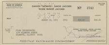 Danny Thomas- Signed Vintage Bank Check