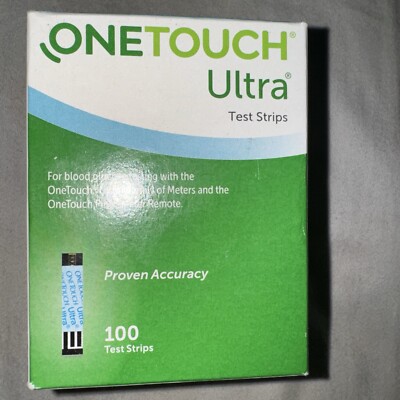 100 OneTouch Ultra Test Strips Exp12.31.2024