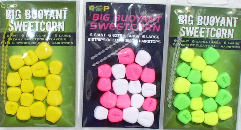 ESP schwimmender Mais, Big Sweetcorn gelb/grün, pink/weiß, gelb incl. Hair Stops - Bild 1 von 1