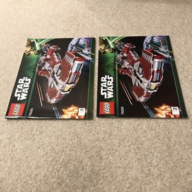 Star Wars Lego 75025 Jedi Defender Class Cruiser Set 2 Instructions Manual Books
