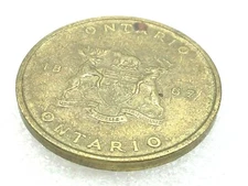 Canada 1867 1967 Confederation Ontario White Trillium - SHELL OIL TOKEN MEDAL