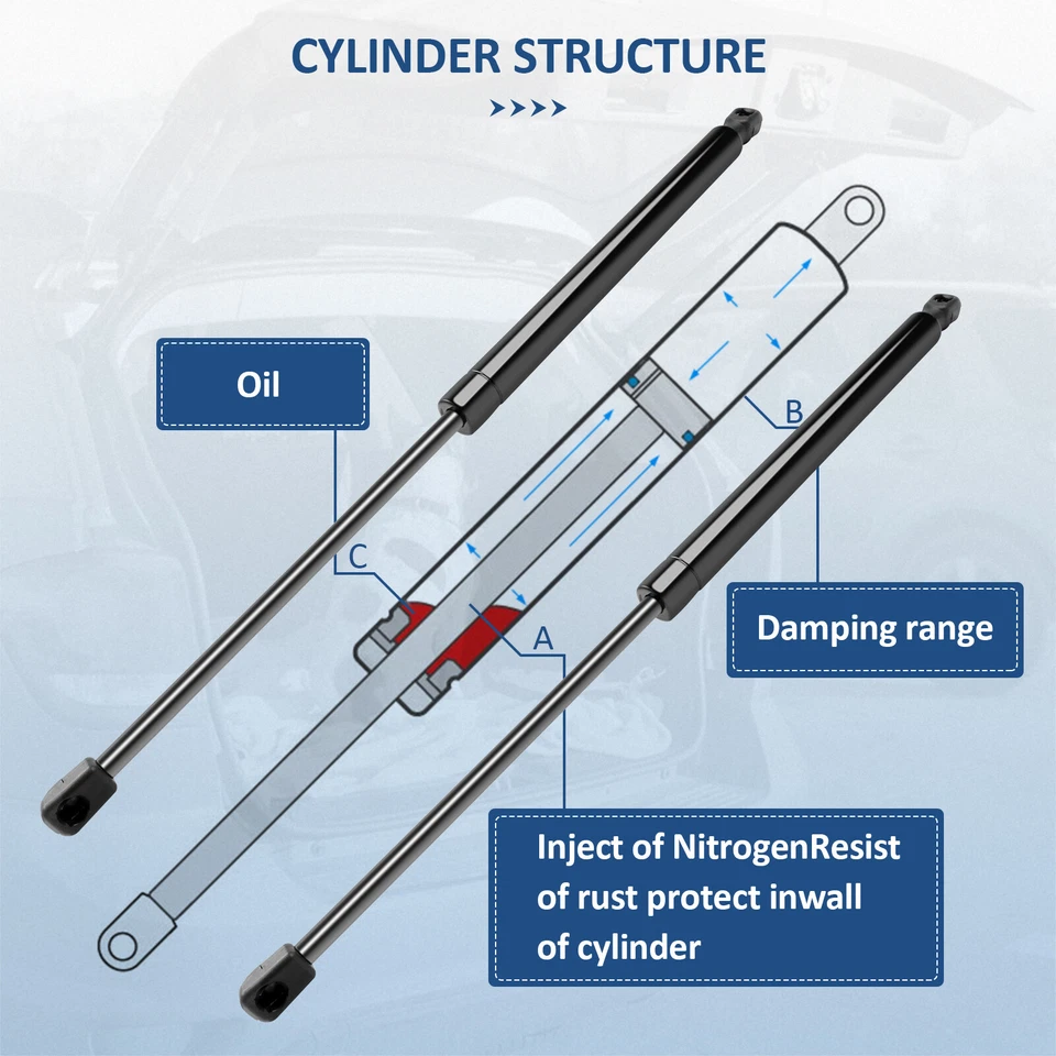 For 2012-2015 Honda Crosstour Qty 2 Hatchback Lift Support Shocks Struts Foto 2 de 4