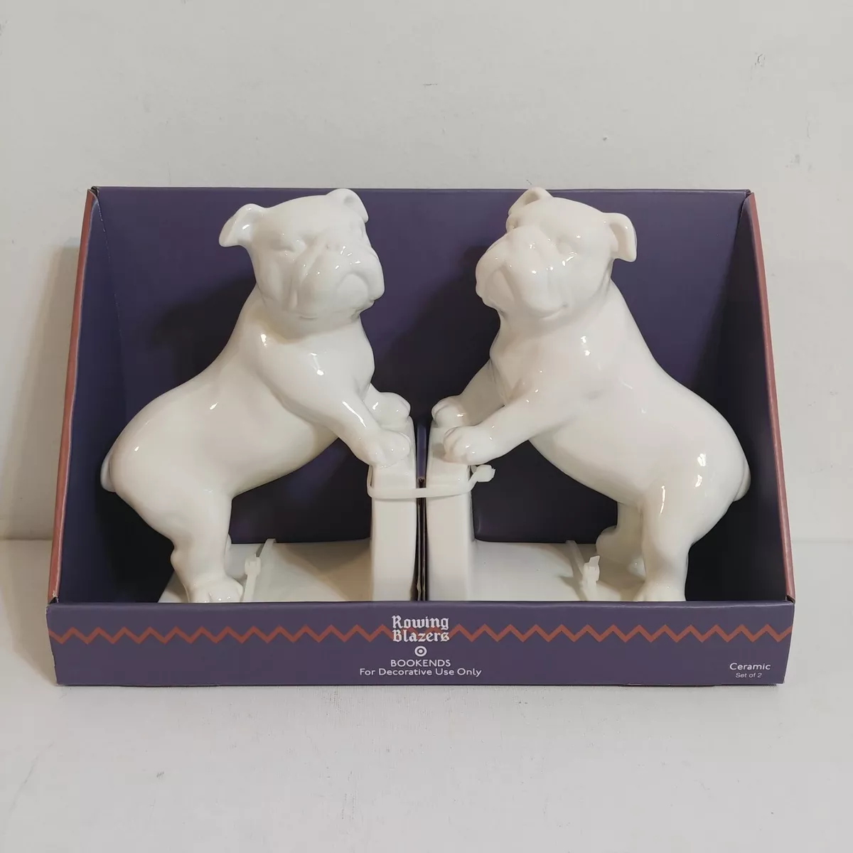 Bulldog bookends cheap