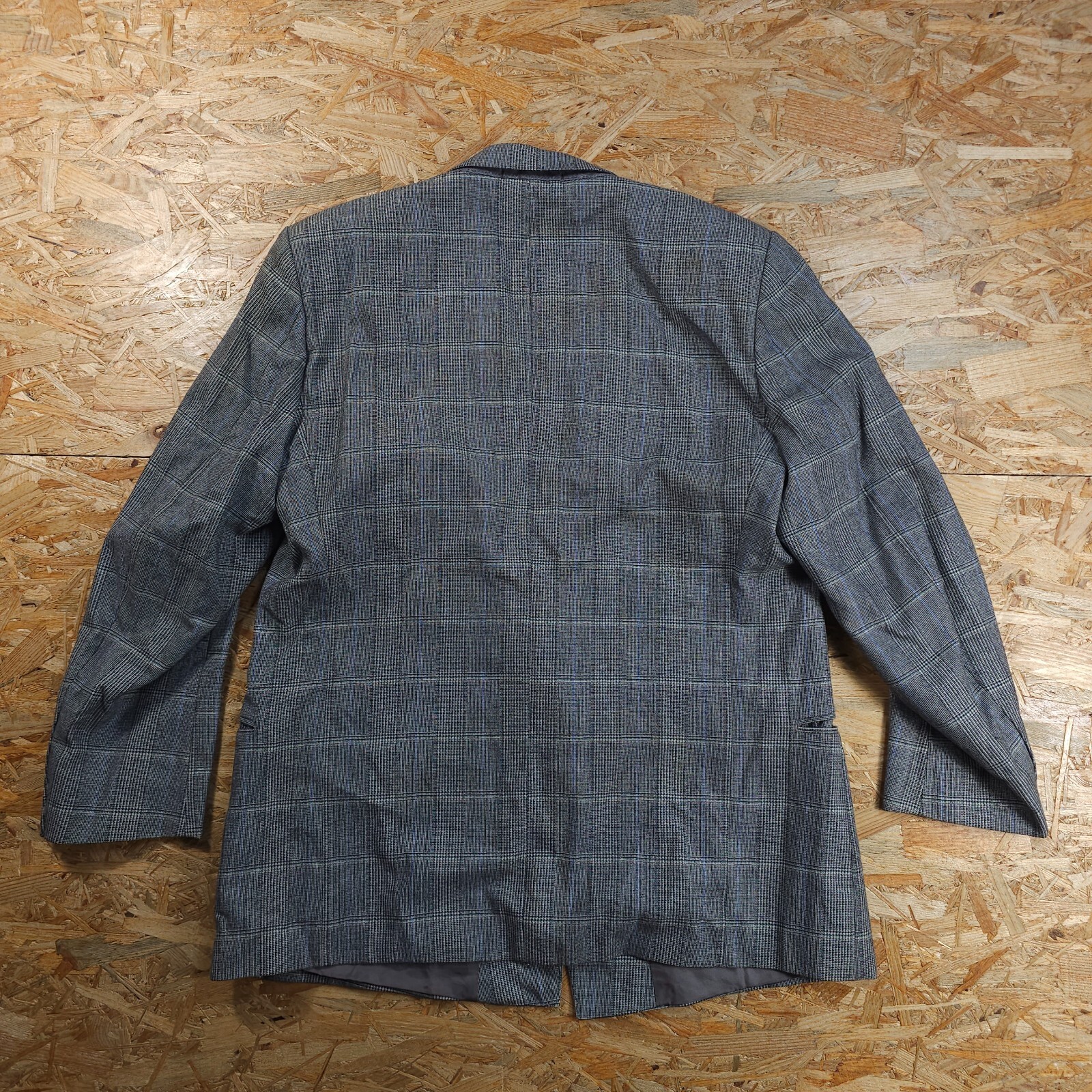 Blazer lana Yves Saint Laurent doppiopetto giacca quadri quadri uomo 40