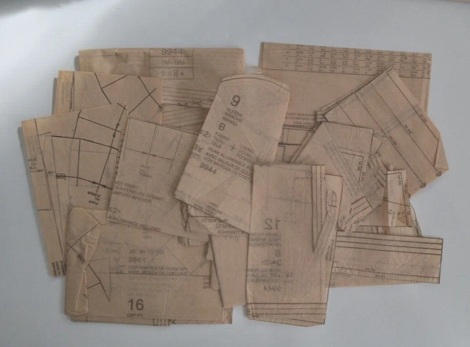 BURDA #9944 INFANTS SIZE 1M-3M-6M-9M-12M SLEEPER GOWN COAT HAT PATTERN COMPLETE - Image 4 of 4