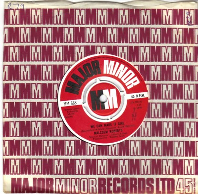 MALCOLM ROBERTS - WE CAN MAKE IT GIRL b/w IF DREAMS CAME TRUE 7'' SINGLE VGC 1970