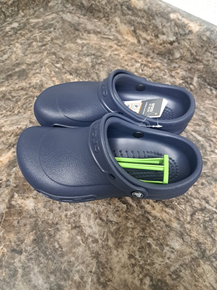 CROCS UNISEX “BISTRO” NAVY WORK CLOG (szM5/W7) #10075-410 | eBay