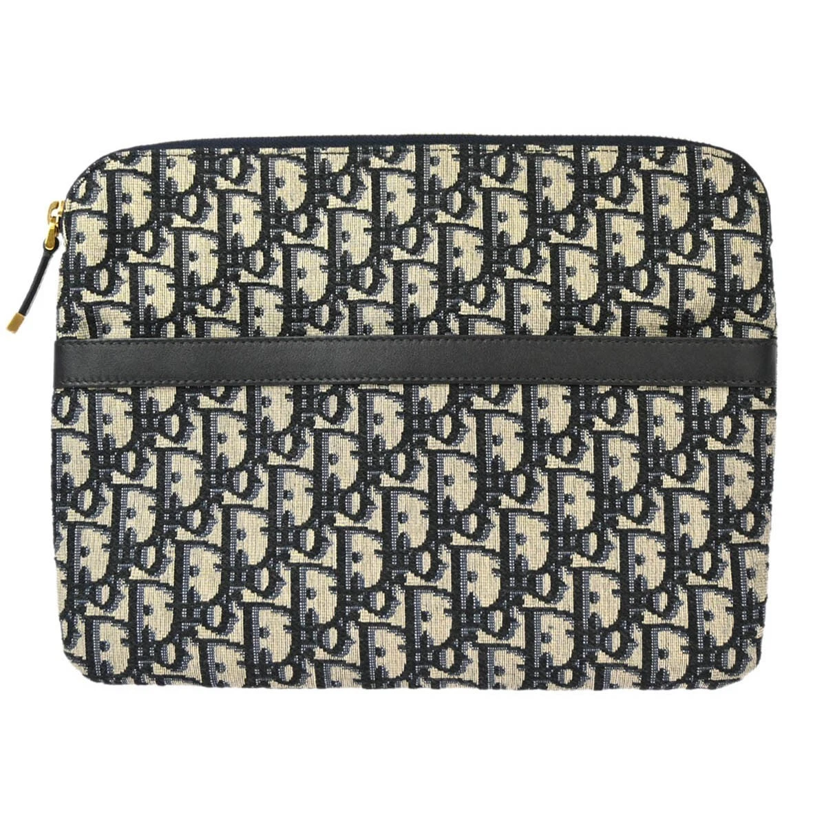Sac pochette trotteur Christian Dior gris marine 26 MA 1109 153624