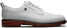 FootJoy Dryjoys Premiere Series Field Golf Shoes - White/Brick 53989-BLEMS