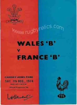 Programme De Match Rugby Scotland B V France B - 1989 - Bon état