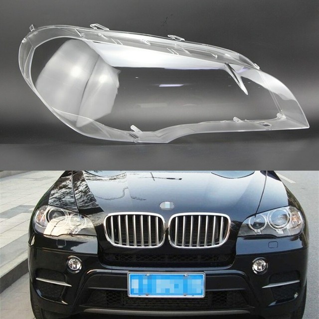 For BMW X5 E70 20082013 Car Headlight Headlamp Clear Lens Auto Shell