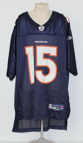 NFL Denver Broncos Tim Tebow #15 Reebok Youth Large 14/16 Blue Jersey - Picture 2 of 4