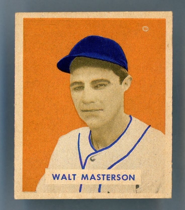 1949 Bowman #157 Walt Masterson EXCL or Better *BB-3145*
