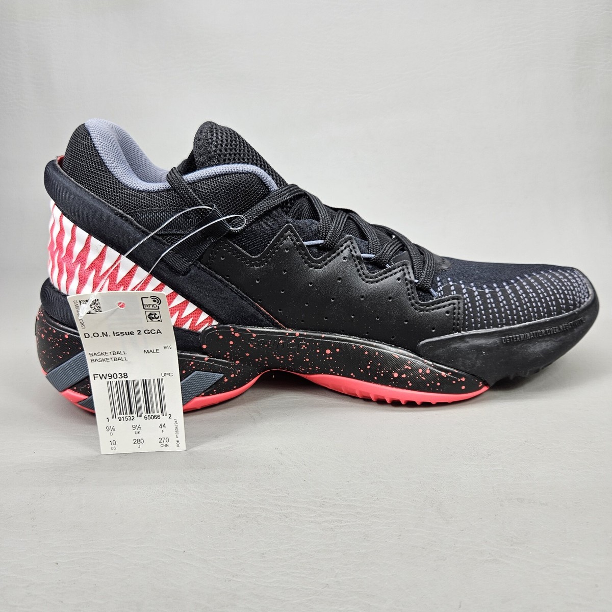 Adidas D.O.N. Issue 2 x Marvel Venom Basketball Shoes Black FW9038