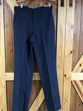 NWT Men's Flying Cross by Fechheimer Black Pants 35 Regular Unhemmed