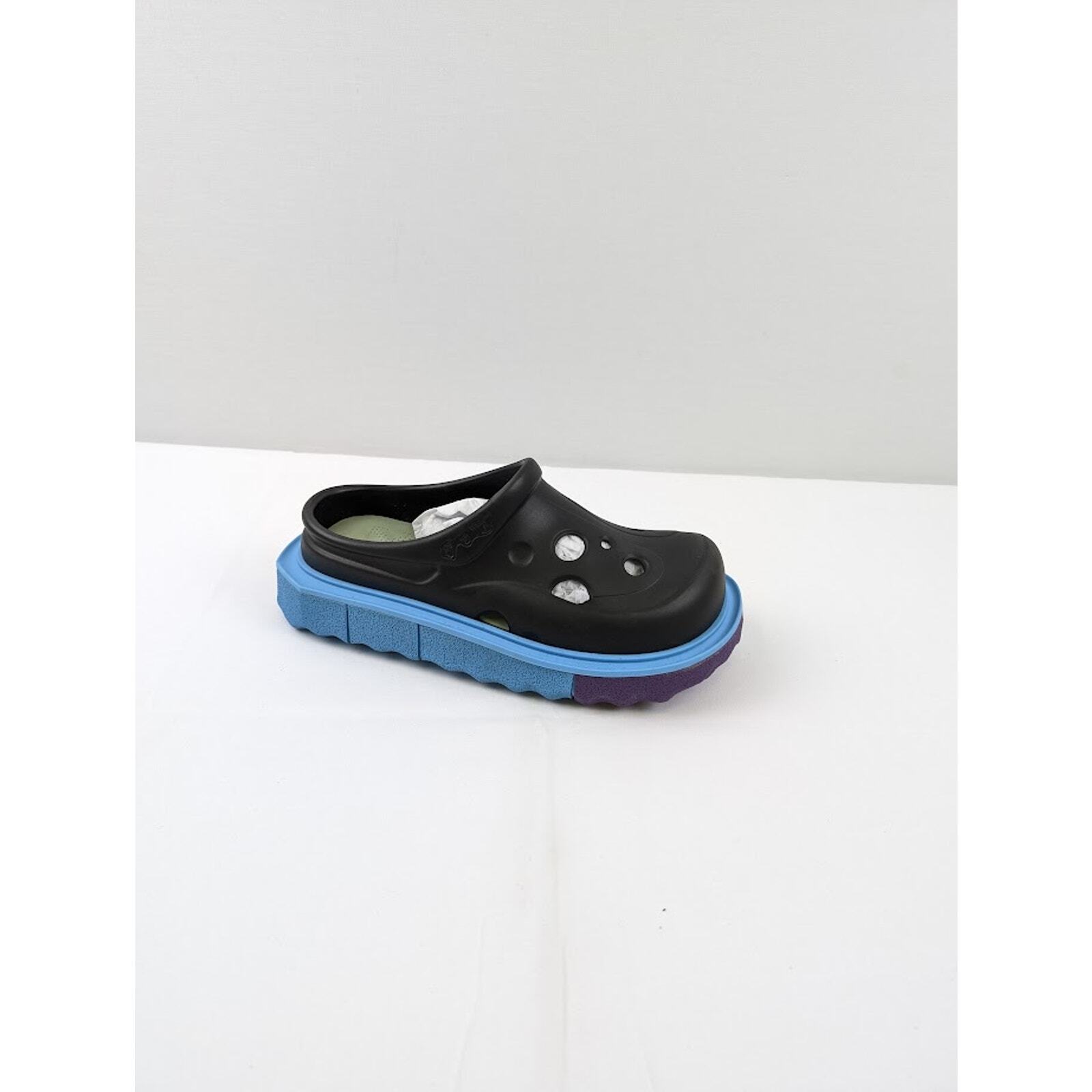 SAOLA Off White pantofole Meteor con suola in spugna nero blu nuove con etichette 42