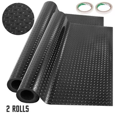 Uimoso Garage Flooring Mat Trailer Floor Covering Raised Mat 14.7x3.6'x2 Roll