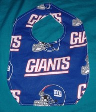 .NEW handmade BABY CHILD BIB NEW YORK GIANTS NY FOOTBALL SHIPPING DISCOUNTS