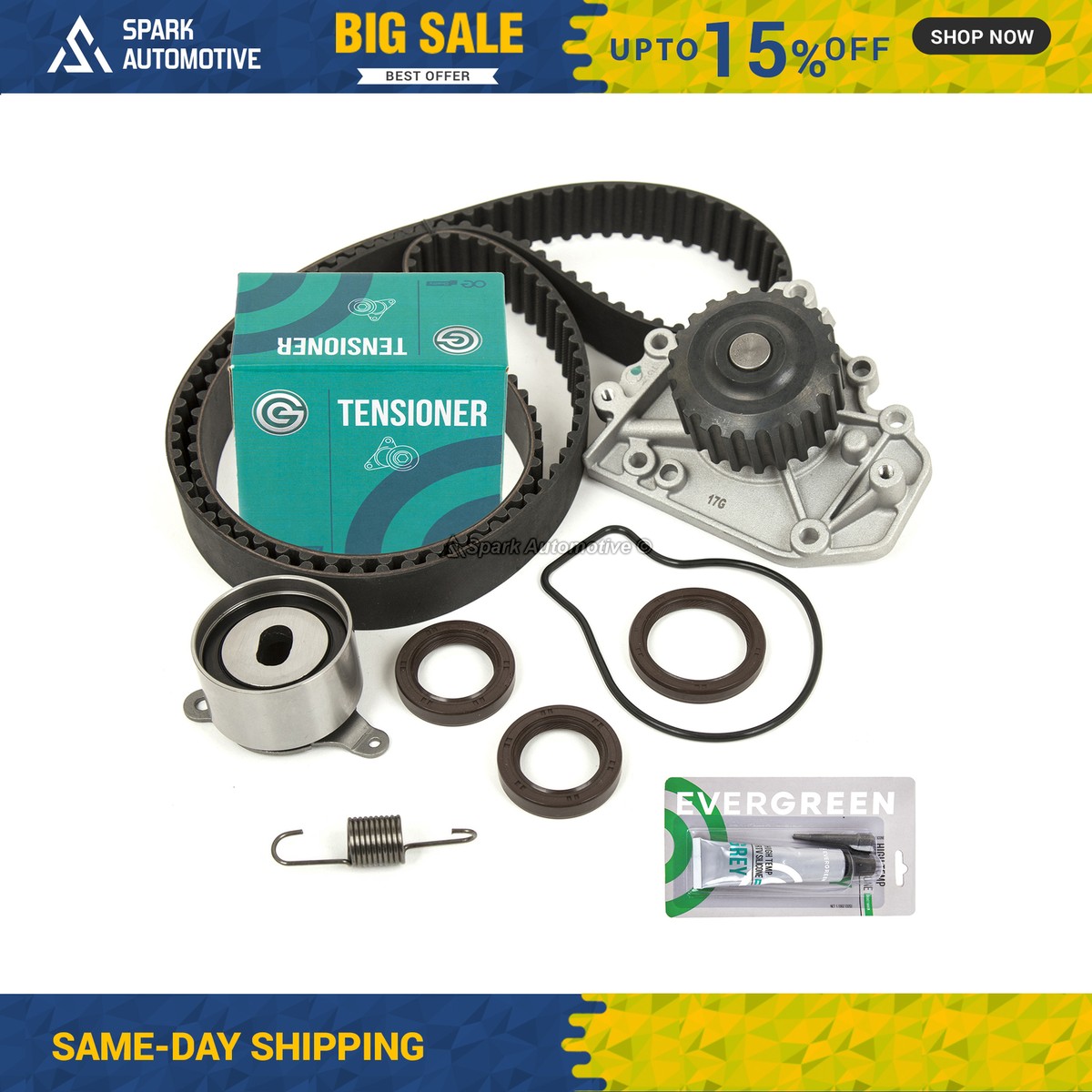 Mizumo Auto Timing Belt Kit With Water Pump - For 1994-2001 Acura Integra GSR/Type-R (B18C1/B18C5) - View #2