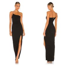 Nookie Lust One Shoulder Gown Black Size Small NWT