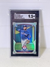 Andres Mesa LUNAR GLOW REFRACTOR 2023 1st Bowman #BCP-44 Green SGC 9.5 Mint+