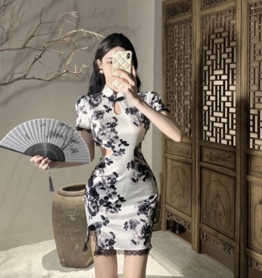 sachin and babi light blue dress Fashion V Neck Elegant Printed Dress New Women Summer Short Sleeve High  Waist A Line Floral Holiday Dresses