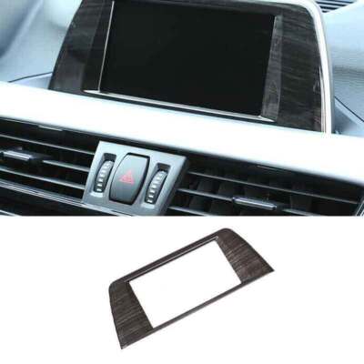 Inner Navigation GPS Screen For BMW X2 F39 2018-2021 Cover Trim Black Wood Grain