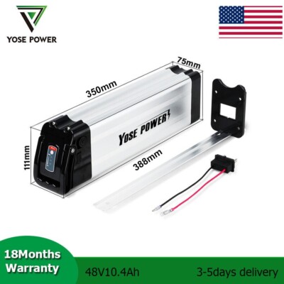 48V 10.4Ah Silverfish Battery Phylion XH370-10J Ebike Lithium Battery for E-bike