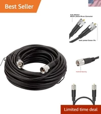 Low Loss RG8X Coaxial Cable 50ft for 50 Ohm RF Systems - UHF PL259 Connectors