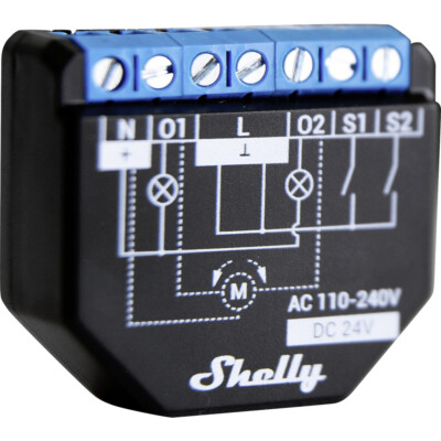 Shelly Plus 2PM  Schaltaktor  Wi-Fi, Bluetooth