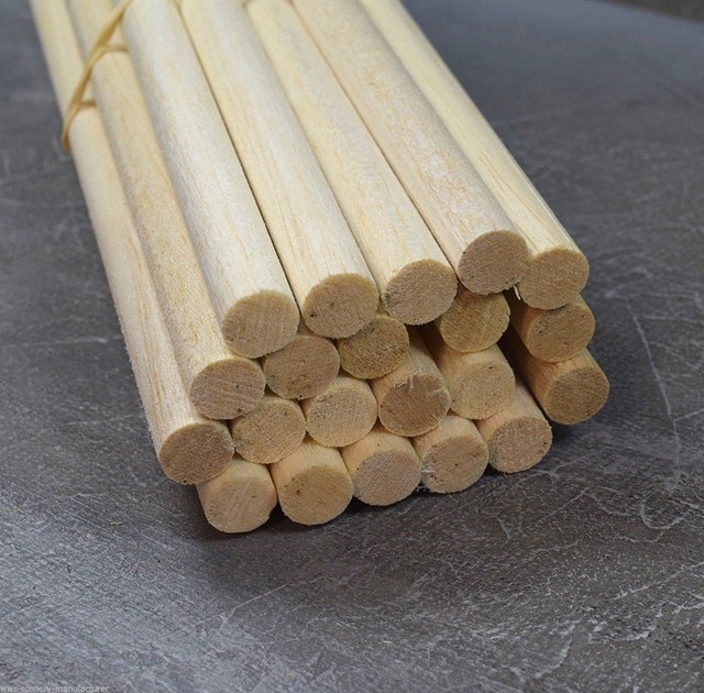 WWS Balsa Wood Dowels 13mm x 305mm (1/2 x 12") 9 Pack Modelling eBay