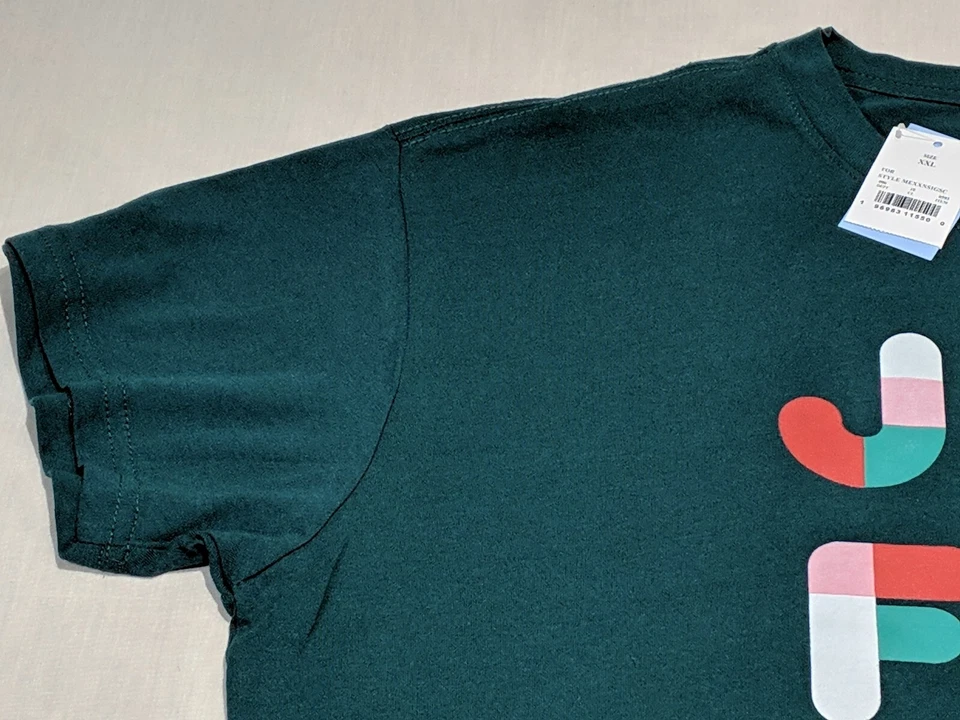 Camiseta MIGHTY FINE Niñas Verde Cuello Redondo Manga Corta Vacaciones Gráfico Talla 2X Nueva con Etiquetas Foto 2 de 4