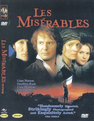 Les Misérables (1998) Liam Neeson / Geoffrey Rush DVD NEW *SAME