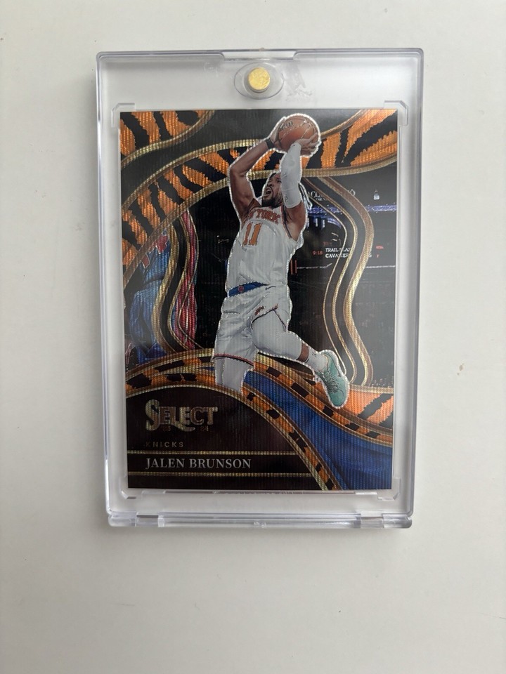 202324 Panini Select Jalen Brunson Tiger Prizm Courtside Case Hit SSP