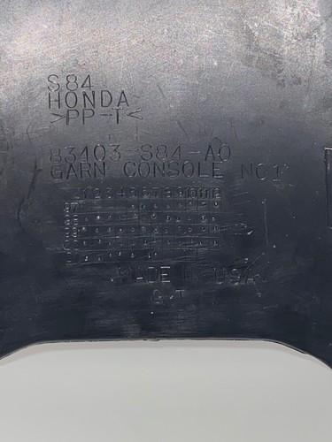 Honda 98-02 Accord Center Console Lower Cover Grey, Gray Garnish Trim OEM - Picture 10 of 11