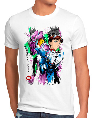 Shinji Evangelion Herren T-Shirt anime japan manga