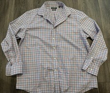 Ralph Lauren Plaid Regular Fit Long Sleeve Supima Cotton Button Up Shirt Size XL
