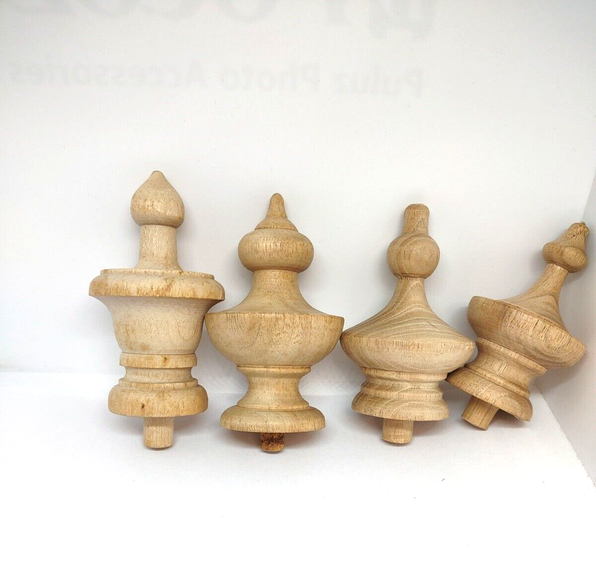 Set/4 Vintage NOS Assorted Unfinished Clock Finials Clockmaker Stock eBay