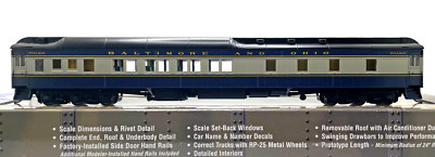 HO WALTHERS 932-10060 PULLMAN HEAVYWEIGHT 8-1-2 PLAN 3979A BALTIMORE & OHIO B&O