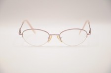 INDIE MARY OVAL HALF RIM EYEGLASS FRAMES ROSE...