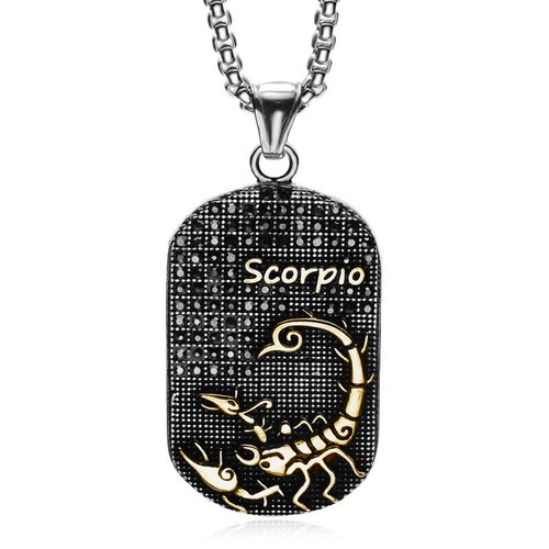 Sternbild Horoskop 12 Sternzeichen Anhänger Halskette 14K Gold Silber Schmuck - Bild 31 von 36