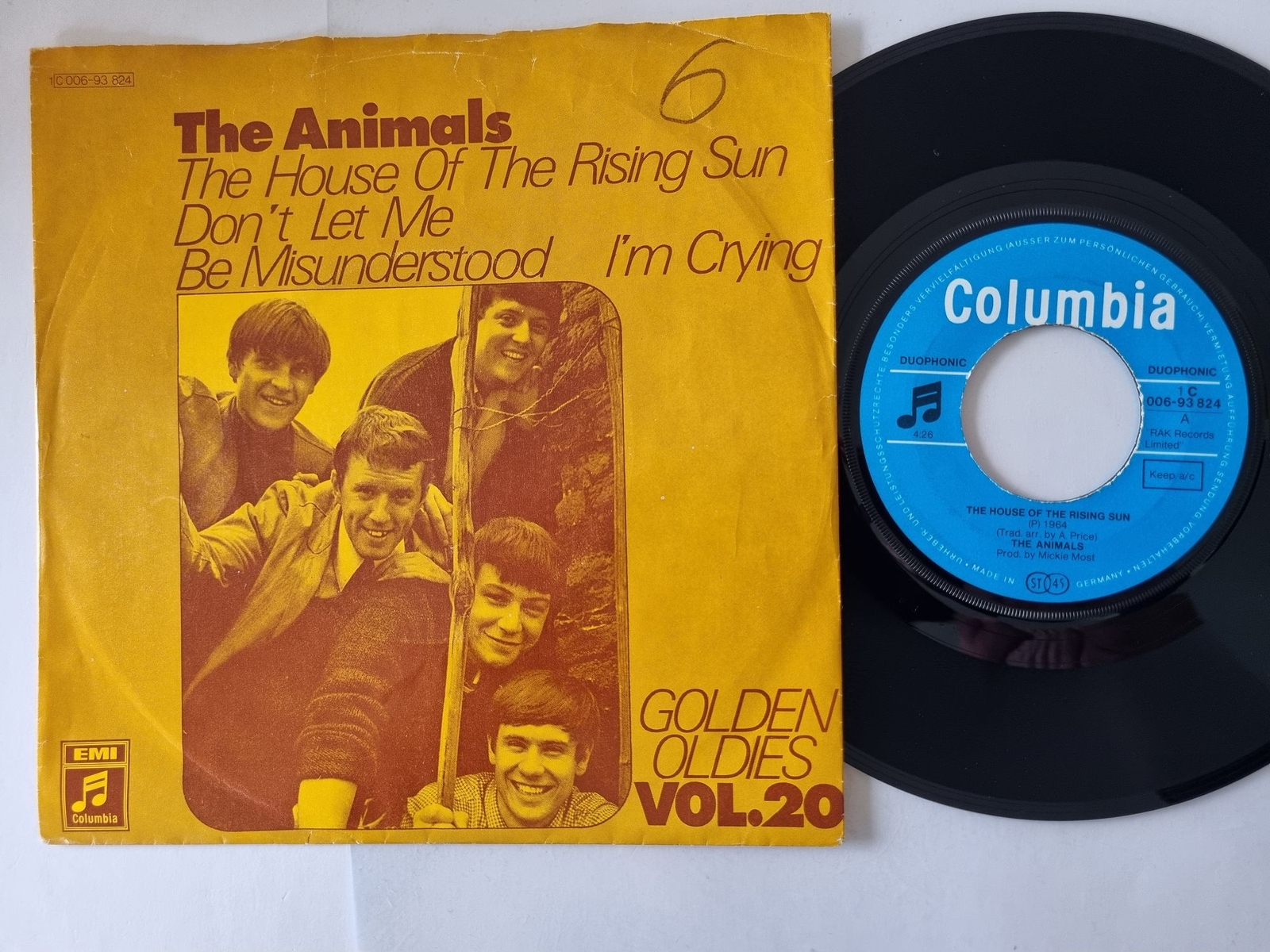 The Animals - The House Of The Rising Sun / Don't Let Me Be Misunderstood 7''